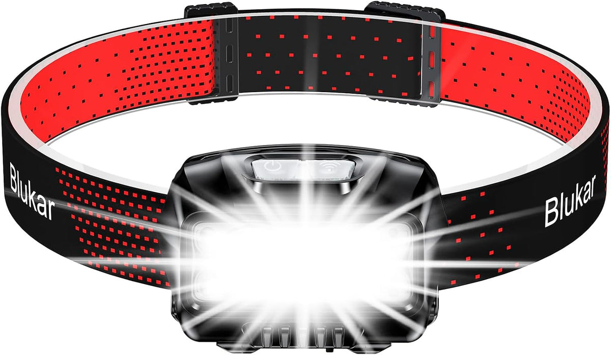 LED Headlamp Rechargeable, 2000L Super Bright Headlight Flashlight