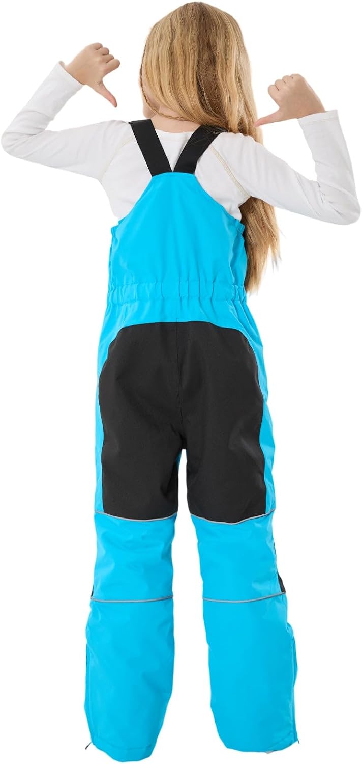Kids Snow Bibs Girls Boys Snow Pants Ski Bibs Overalls(3-16Years) | Insulated,15K Waterproof,10K
