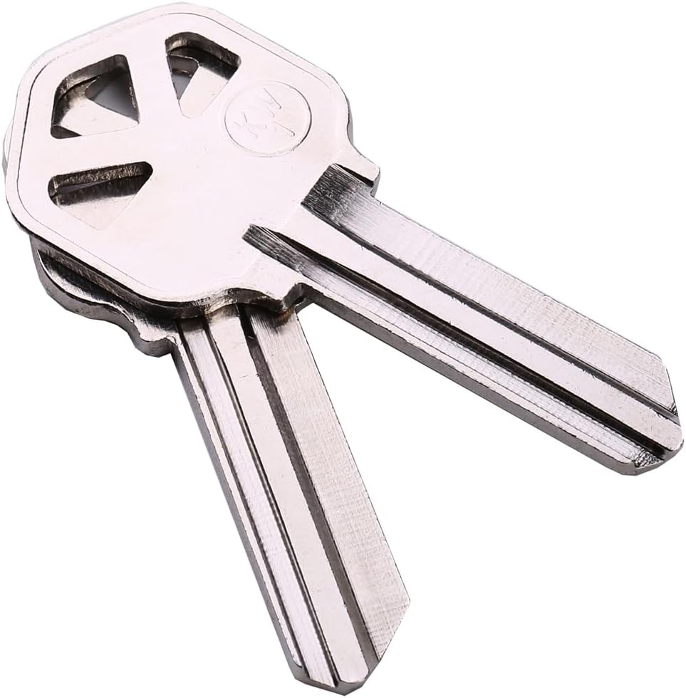KW1 Brass Blank Key Blanks 10 Pack of Uncut Blank Keys Copper Structures Blank Keys