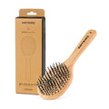 Up and Down F2 Mane and Tail Brush for Horses, Bamboo Handle