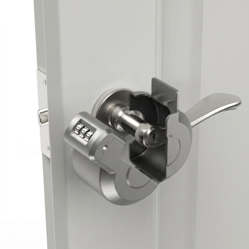 Keyed Door Handle Lockout Device Cover with Code Measure Before Order