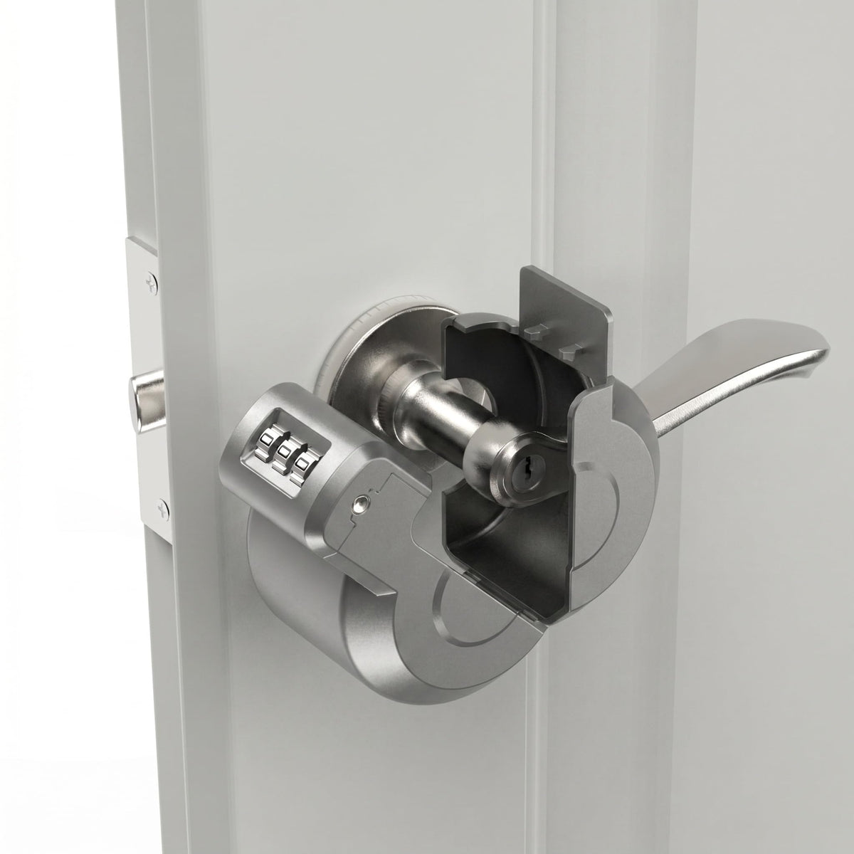 Keyed Door Handle Lockout Device Cover with Code Measure Before Order