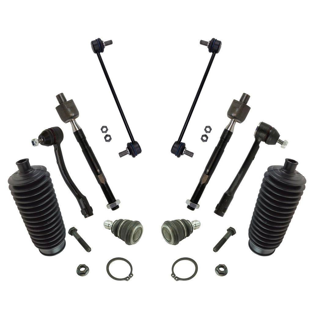 TRQ Front Steering & Suspension Kit Ball Joint Steering Rack & Pinion