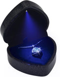 LED Heart Necklace Presentation Box with Automatic Light