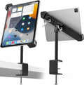 Anti-Theft Desktop Tablet Kiosk Stand - [Dual Security Lock] 360° Swivel Locking iPad POS Mount Holder for 7-11" iPad