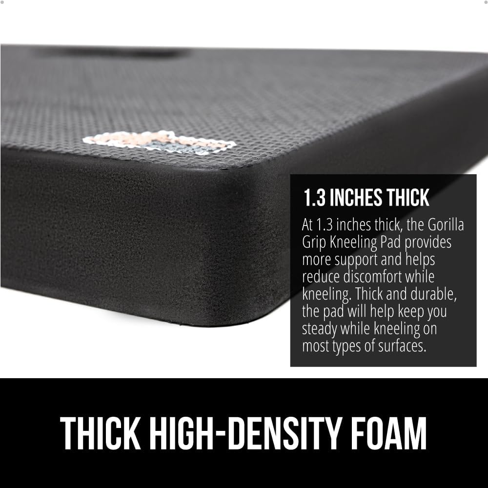 Extra Thick Patent Pending Supportive Foam Kneeling Pad, Large Cushion Knee Pads for Gardening, Baby Bath Time, Dirt