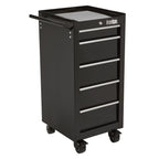 5-Drawer Rolling Cabinet, 17in., 75-Lb. Capacity, Steel