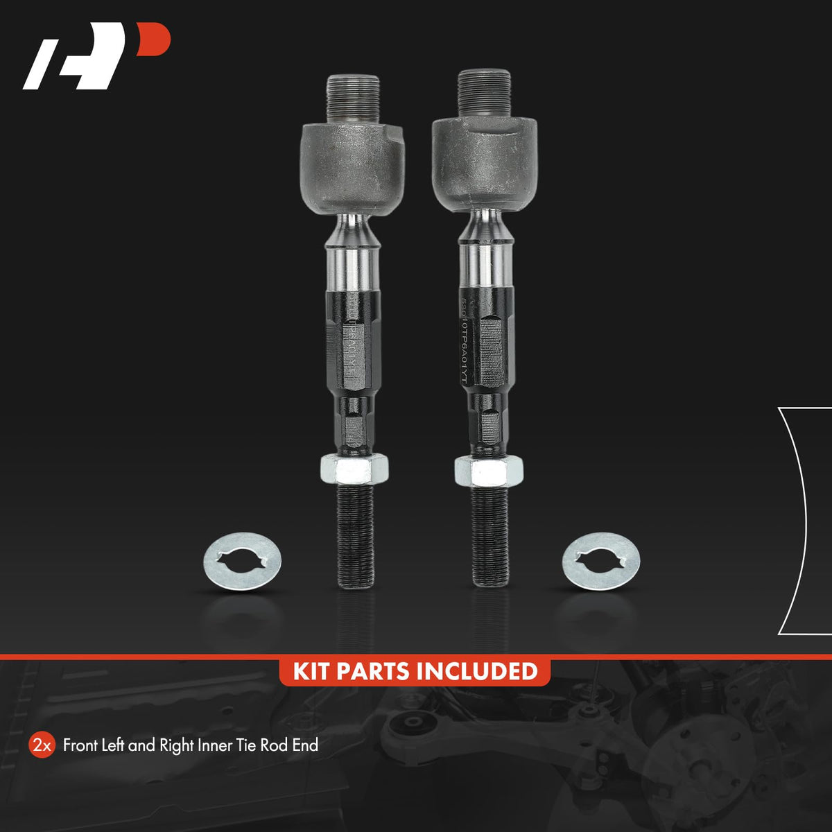 A-Premium Front Inner Tie Rod End, Compatible with Honda