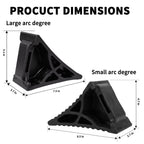 Rubber Wheel Chocks for RV Trailer Upgraded Deformable Design 4 Pc