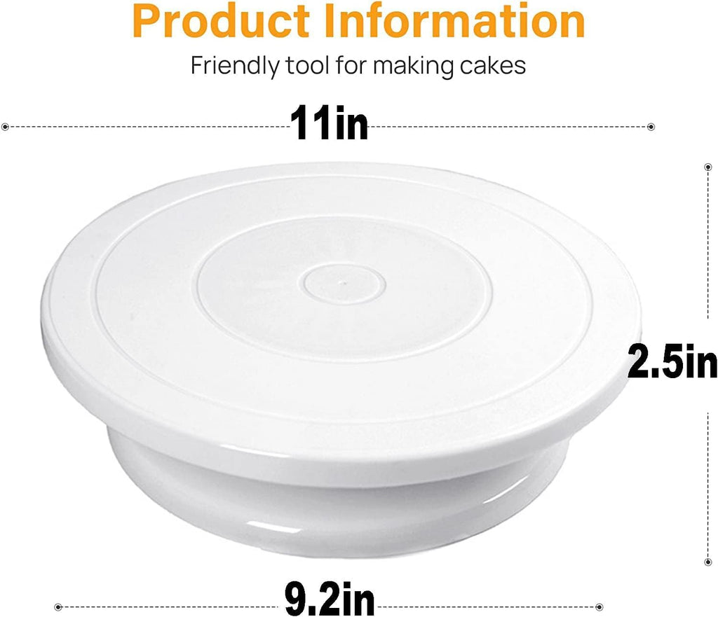 Cake Decorating Turntable, 11" Cake Decorating Supplies Revolving (1 PCS)