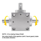 PGFUN 1:1 Waterproof Right Angle Gearbox 1.5 Module 20 Teeth 90° Angle Drive Steering Gear Device