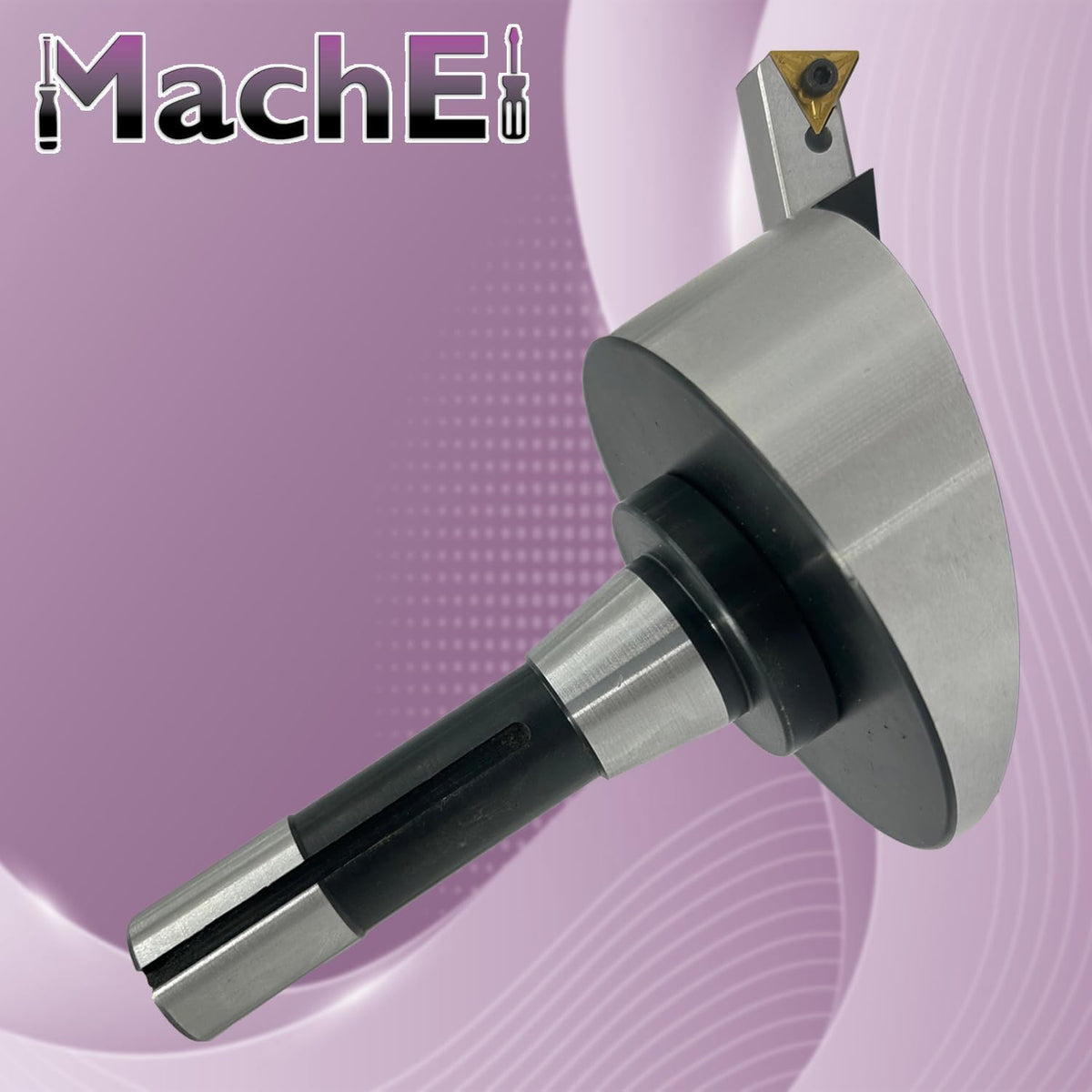 MachEl 4" Fly Cutter with Indexable Carbide Insert Tool, R8 Shank