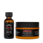 Beard Oil & Butter Grooming Kit, American Scent
