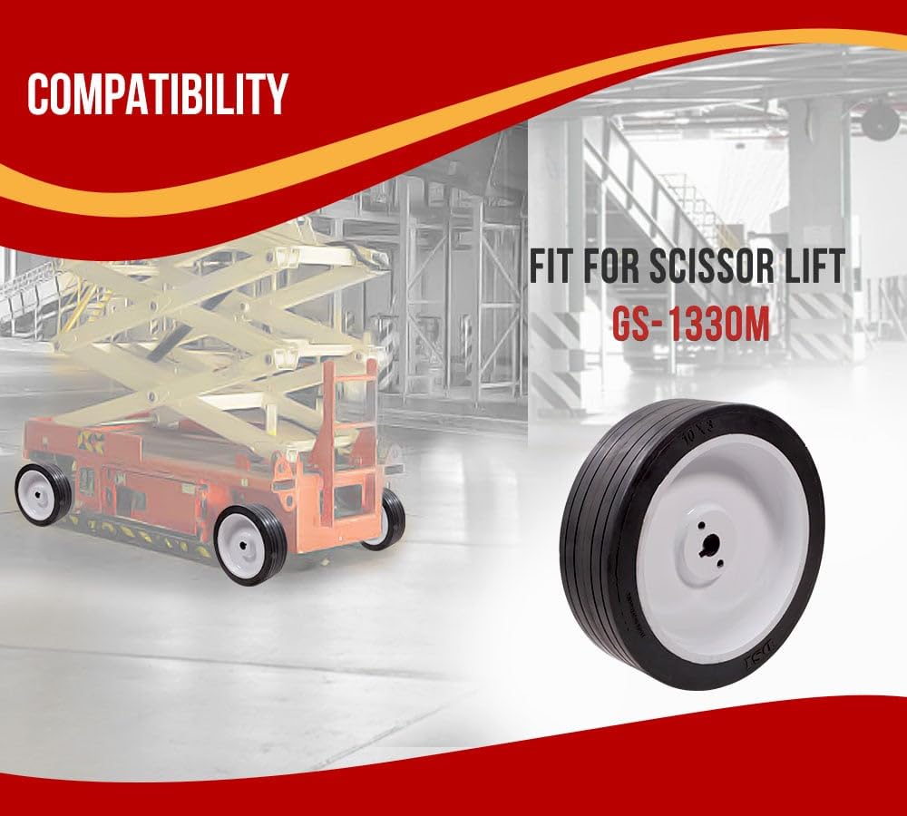 Genie 57998GT Non-Marking Scissor Lift Tire/Wheel Assembly - Fits GS-1330M