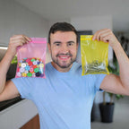 Plastic Reclosable Zip Bags 2"x3"-4.7 Mil Thick Pink 200Pcs