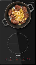 12-Inch Induction Cooktop, 2 Burners, 3,500W