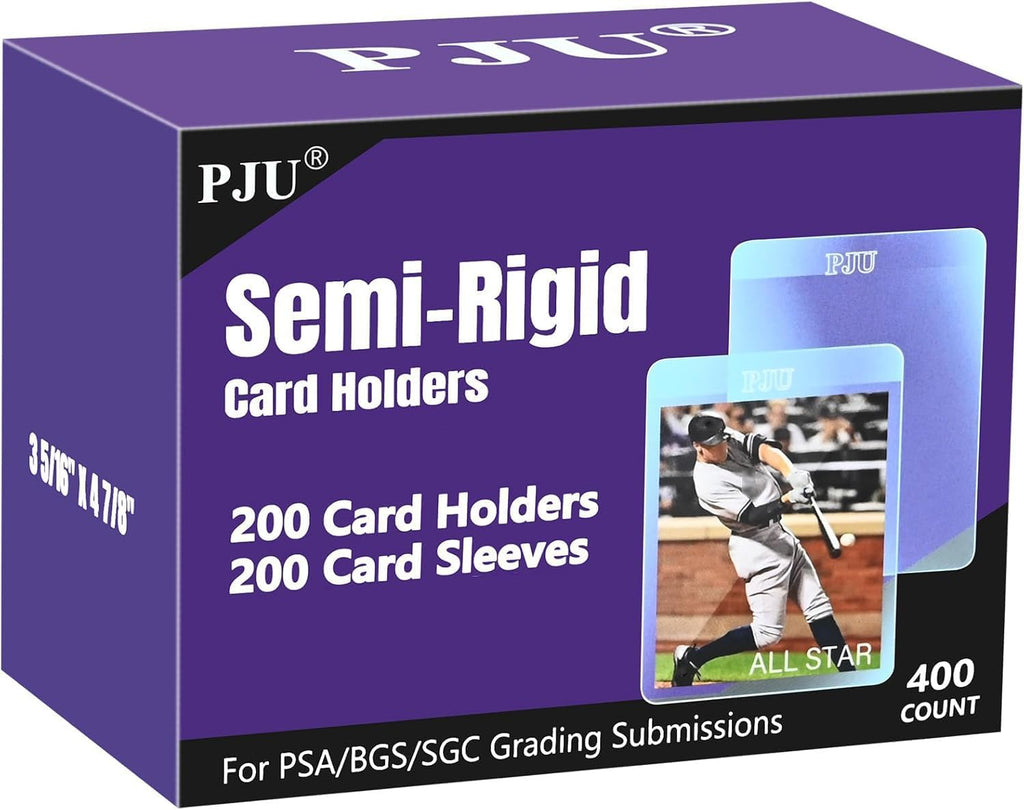 200ct Semi Rigid Card Holders & 200ct Card Sleeves for PSA Graded Cards | PSA, SGC, BGS, CSG Graded Card Submissions