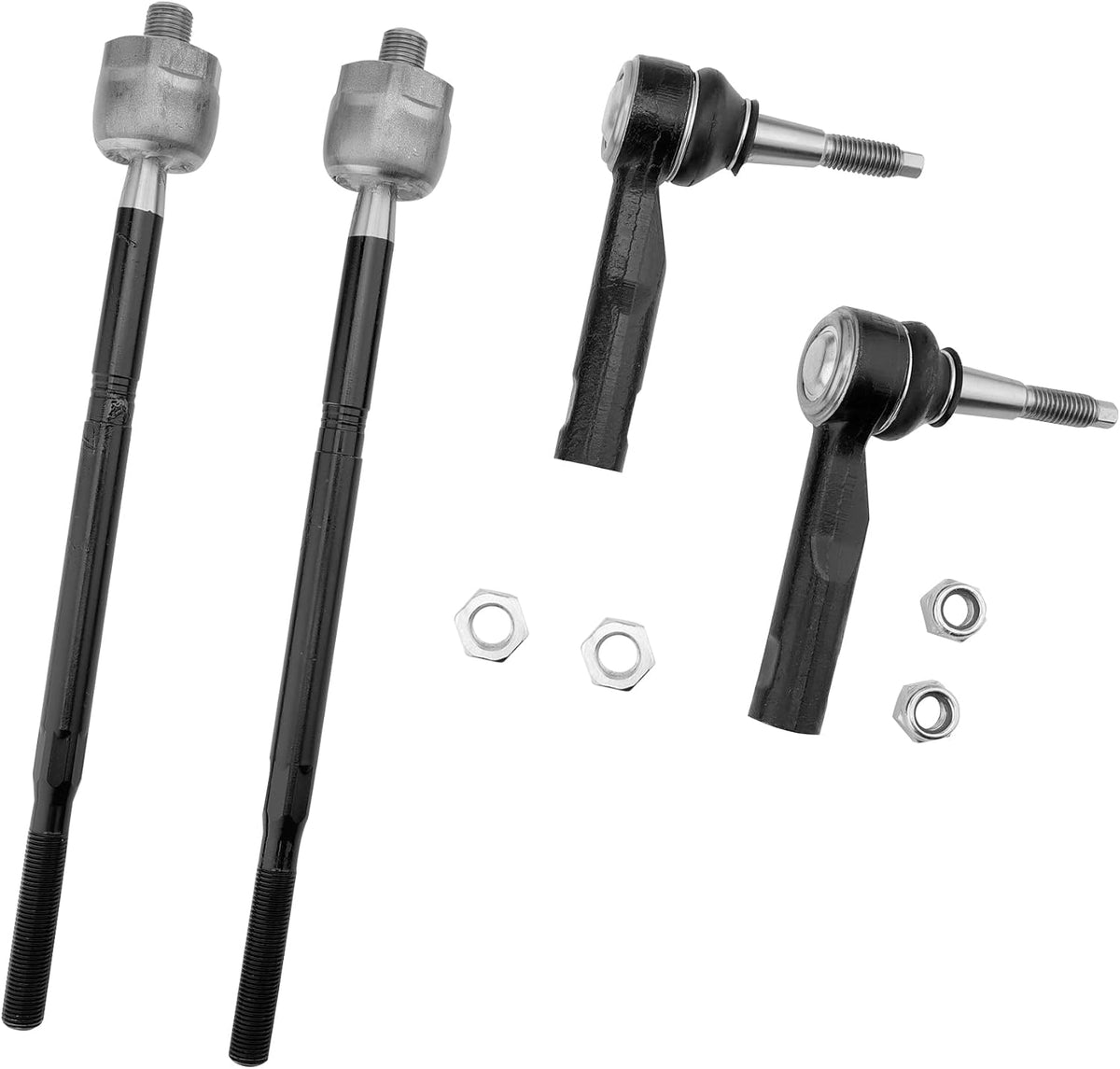 Front Inner & Outer Tie Rods Ends Fit For Chevy Equinox GMC Terrain L4 2.4L