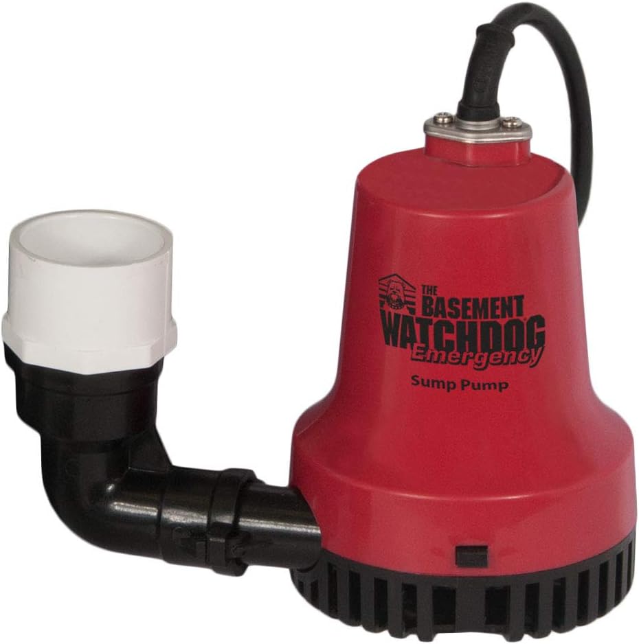 THE BASEMENT WATCHDOG Model DFK961 1/3 HP Combination Submersible Sump Pump with Cast Iron/Cast Aluminum Primary Sump
