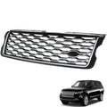 SEBLAFF Front Bumper Upper Grille Black Chrome Replacement for Vogue