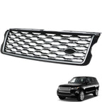 SEBLAFF Front Bumper Upper Grille Black Chrome Replacement for Vogue