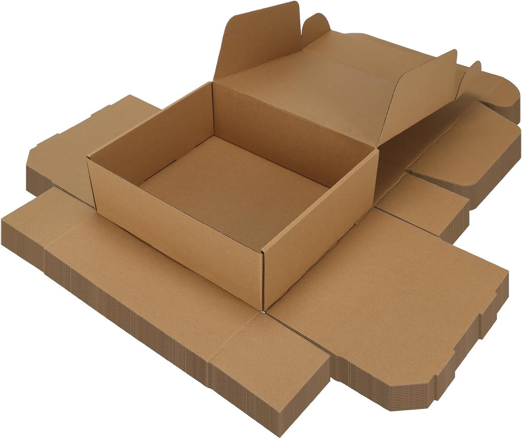12x10x4 inch Cardboard Shipping Boxes, Set of 15 Gift Boxes, Brown