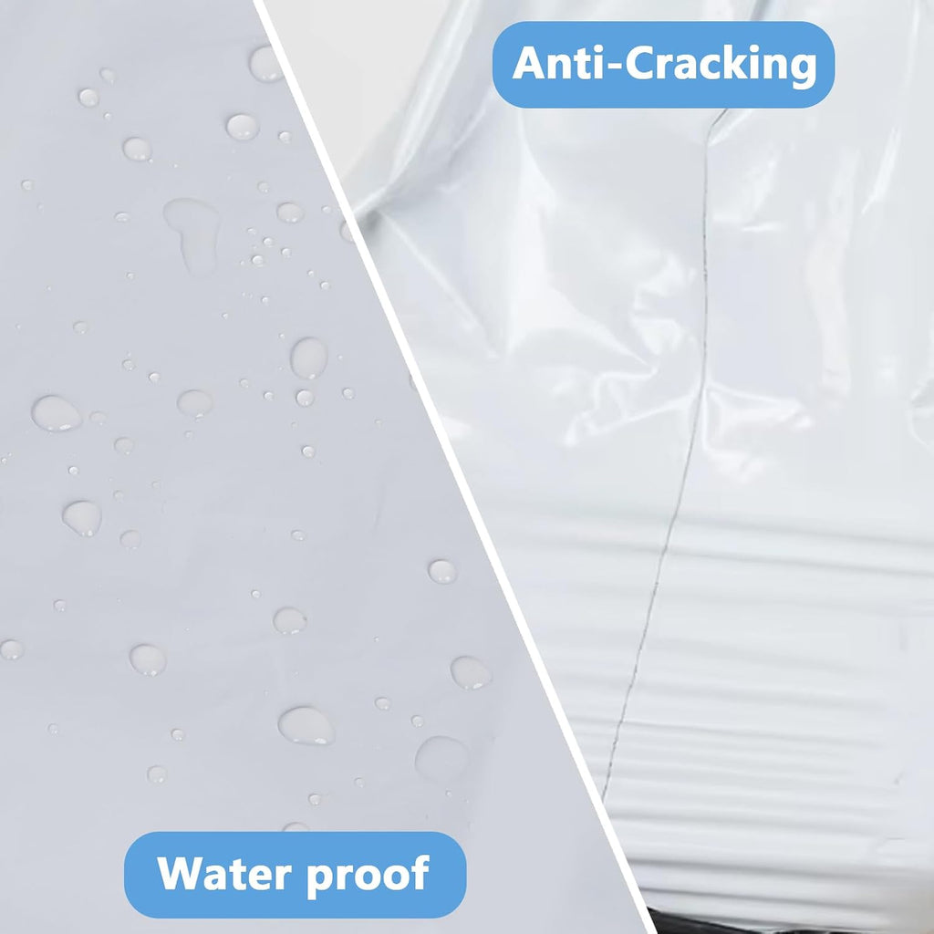 Poly Mailers 12x15.5 100PC Medium Shipping Bags for Clothes White | Strong Self-Seal, Waterproof, Tear-Resistant, For