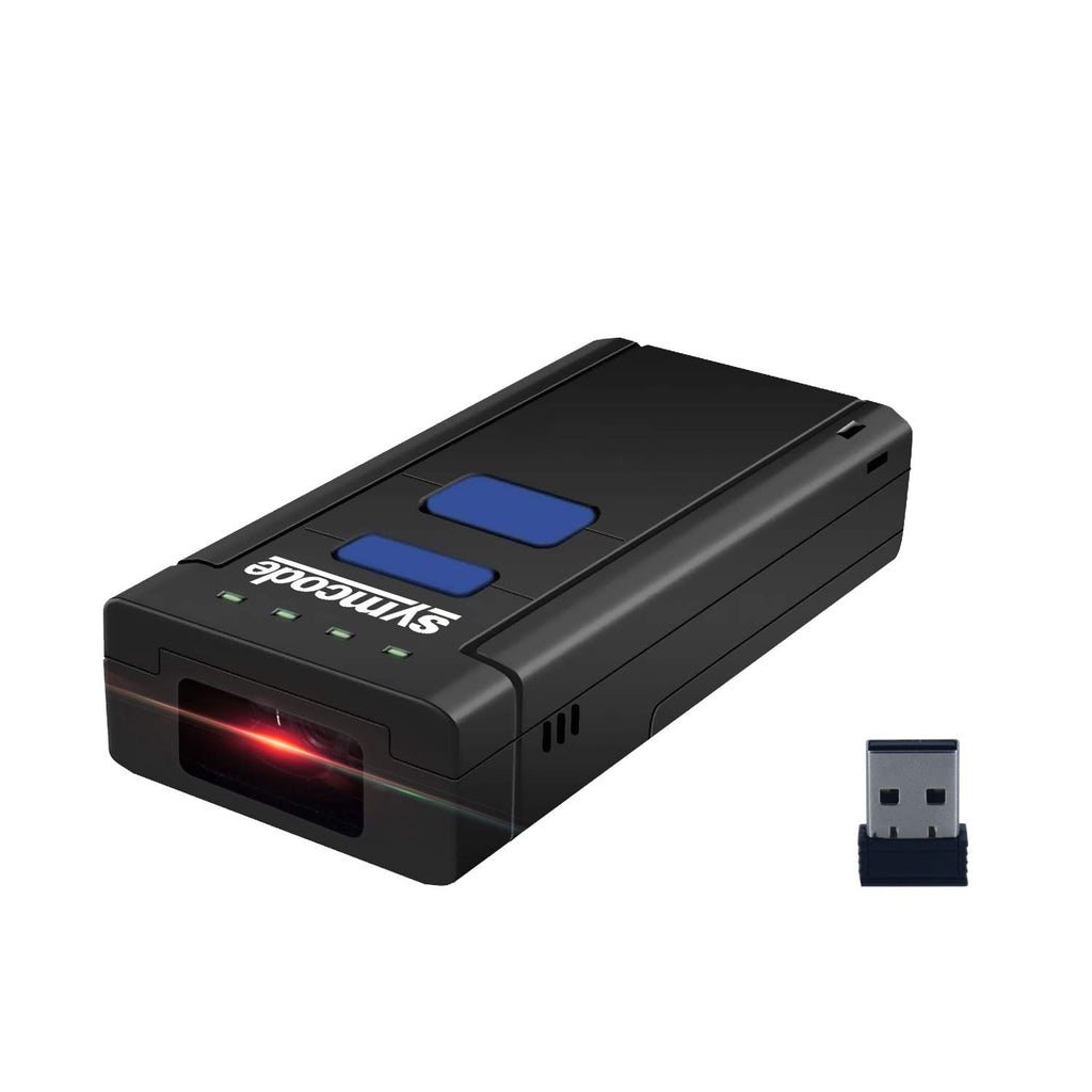Bluetooth Wireless Barcode Scanner,Compatible with Bluetooth Function & 2.4GHz Wireless, Portable Barcode Reader Work
