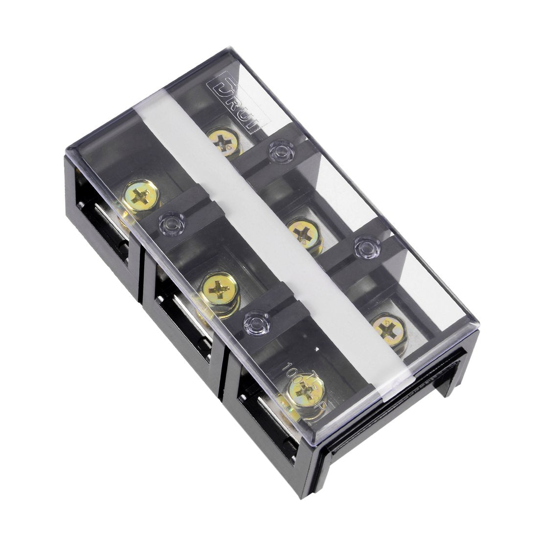 uxcell Dual Rows 3 Positions 600V 100A Wire Barrier Block Terminal Strip