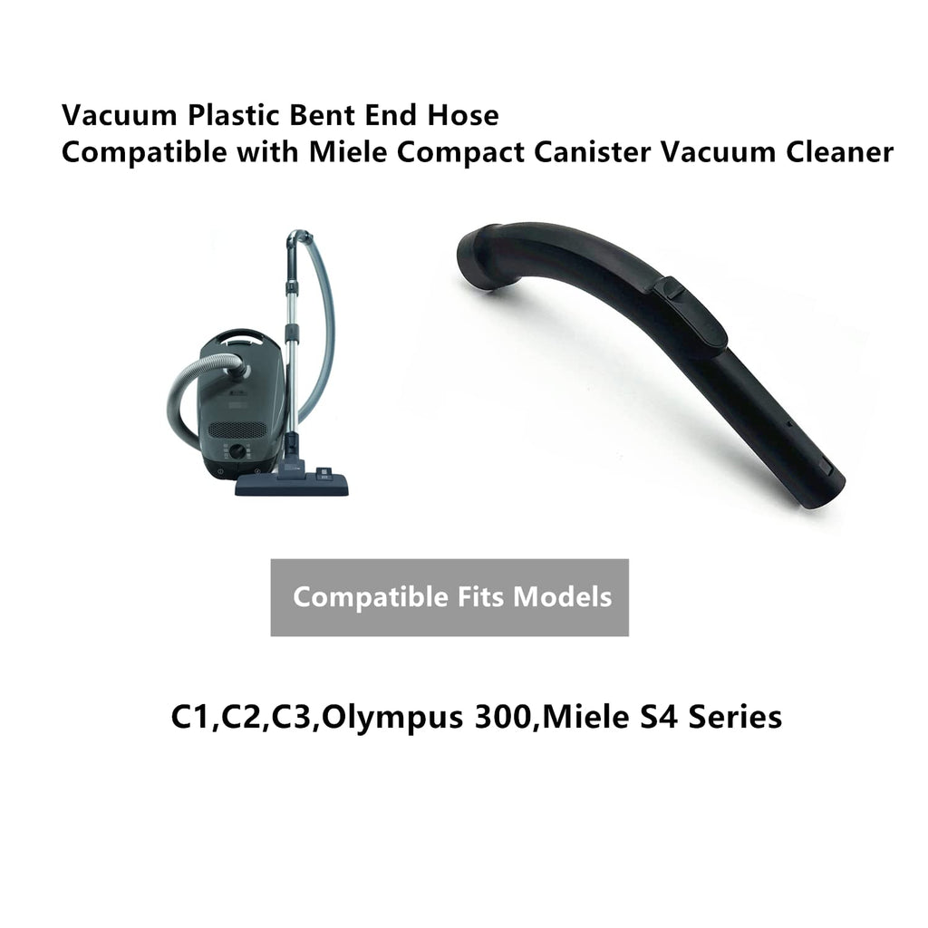 Ymimi Vacuum Plastic Bent End Hose Compatible with Miele Compact C1,C2,C3,S4 Canister Vacuum Cleaner