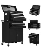 8 Drawers Rolling Tool Chest, Tool Storage Removable Tool Box Combo