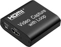 Video Capture Card 4K HDMI Device with Loop Out, Full HD 1080P Game Capture Video Recorder for Live Streaming