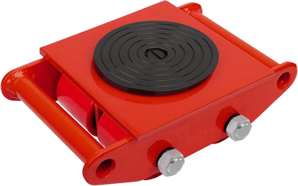 6T Machinery Skate Dolly with 360° Rotation Cap for Heavy Duty Moving | Carbon Steel 13200lbs Heavy Duty Machine