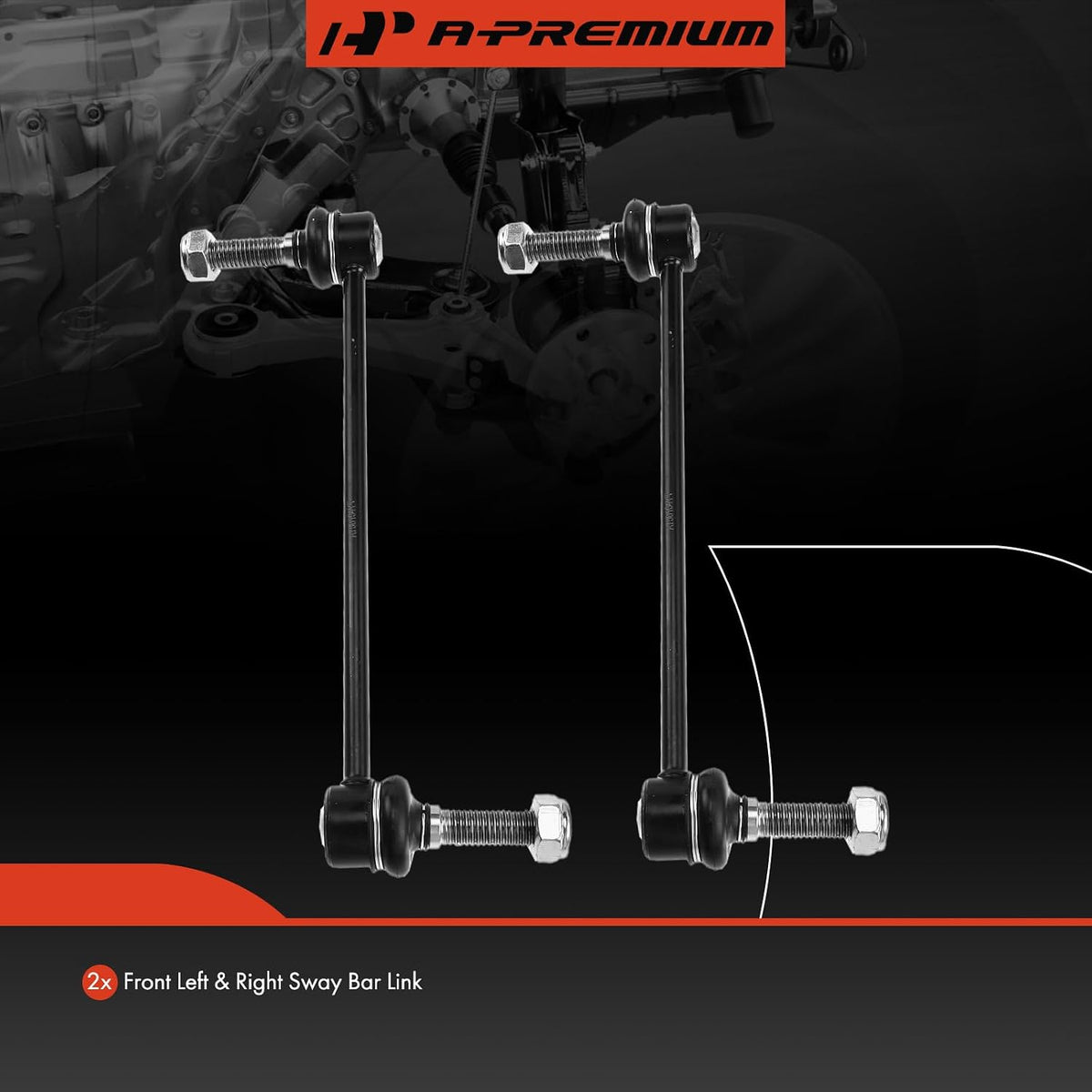 A-Premium Front Sway Bar Link Stabilizer Bar Link, Compatible with Dodge