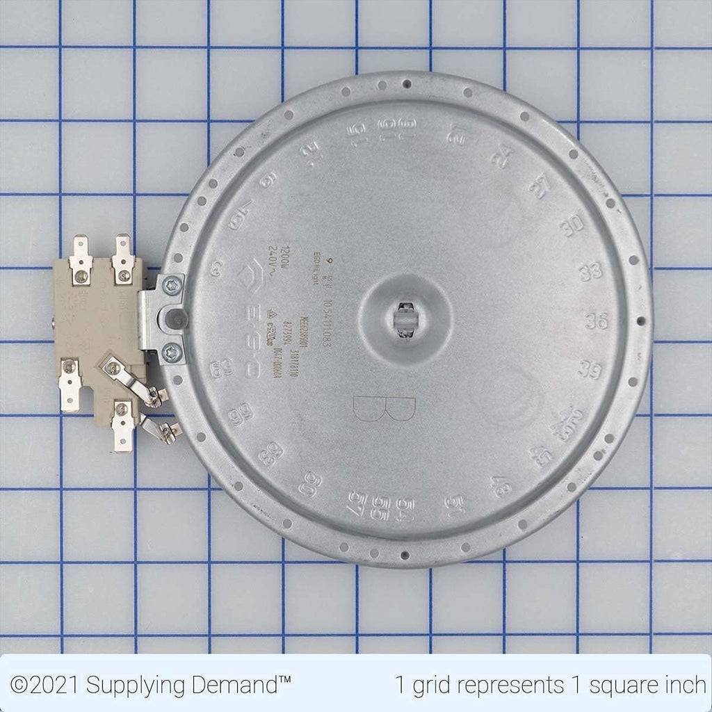 Supplying Demand 8273994 W11171119 Electric Range Radiant Surface Element 6-3/8 Inch 1200 Watt Replacement Model Specific Not Universal