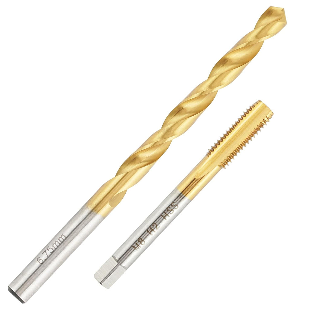 M8x1.25 Ti-Coated Tap and 6.75mm Drill Bit Set