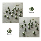 30 Pcs Green Pearl Buttons with Shank for Clothes