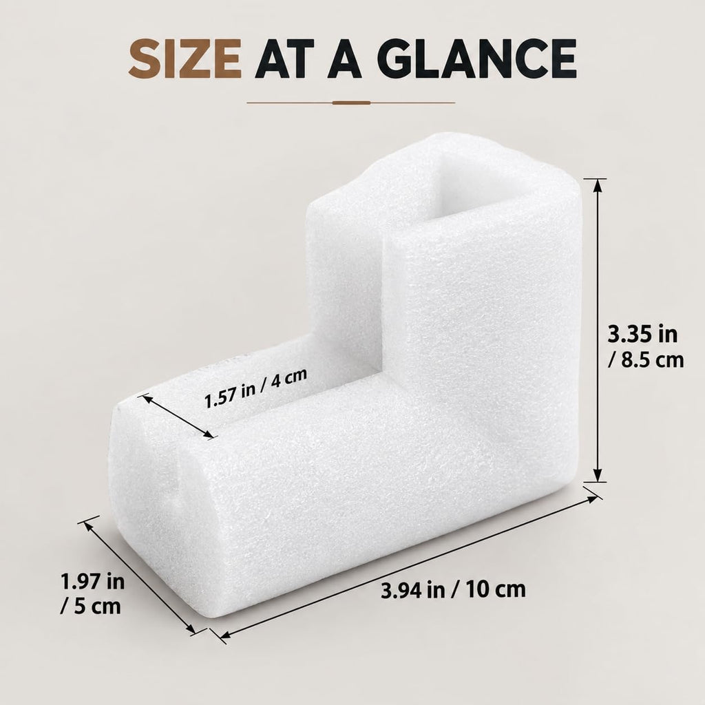25 Pcs Picture Frame Corner Protectors, White Foam Packing Guards