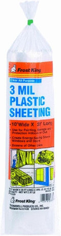 P1020/3 Polyethylene Sheeting, 10' x 20' x 3 mil., Clear