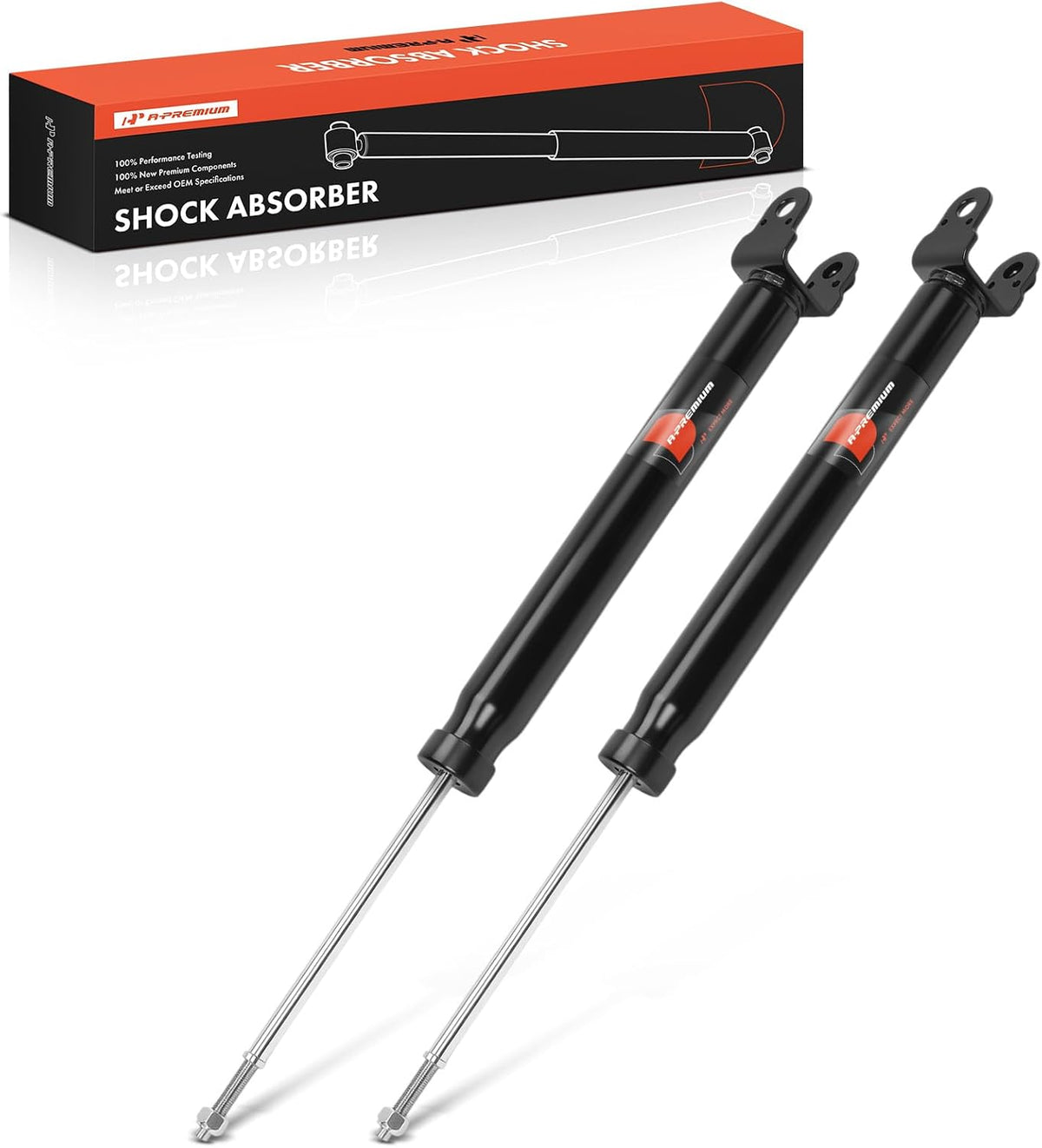 A-Premium Rear Shock Absorbers, Set of 2 - Compatible with Nissan