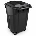 32 Gallon Wheeled Outdoor Trash Can with Secure Lid, Rolling Garbage Bin | 32-45 gallon capacity, durable