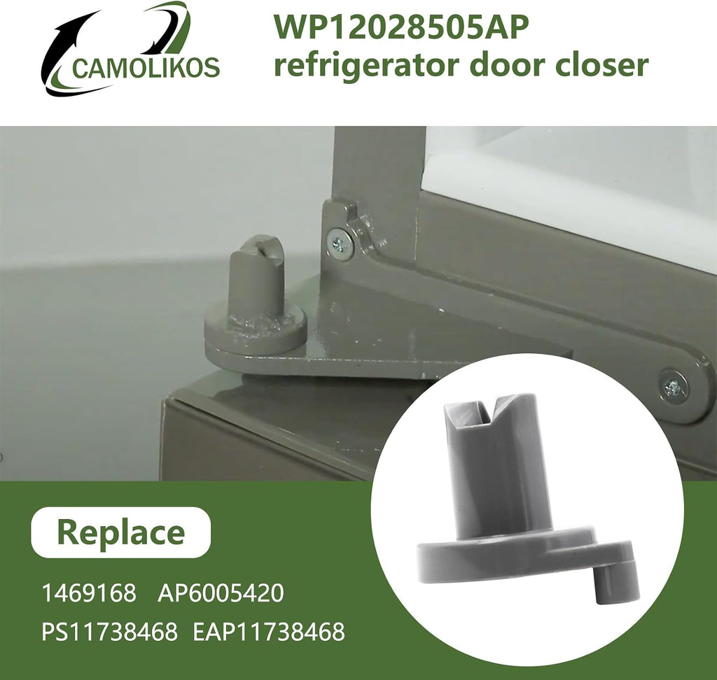 WP12028505AP 12028505AP W10191100 Refrigerator Door Closure Compatible with Whirlpool Replaces 1469168 AP6005420 PS11738468 EAP11738468