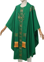 Catholic Priest Chasuble Church Mass Vestment Robe with Stole