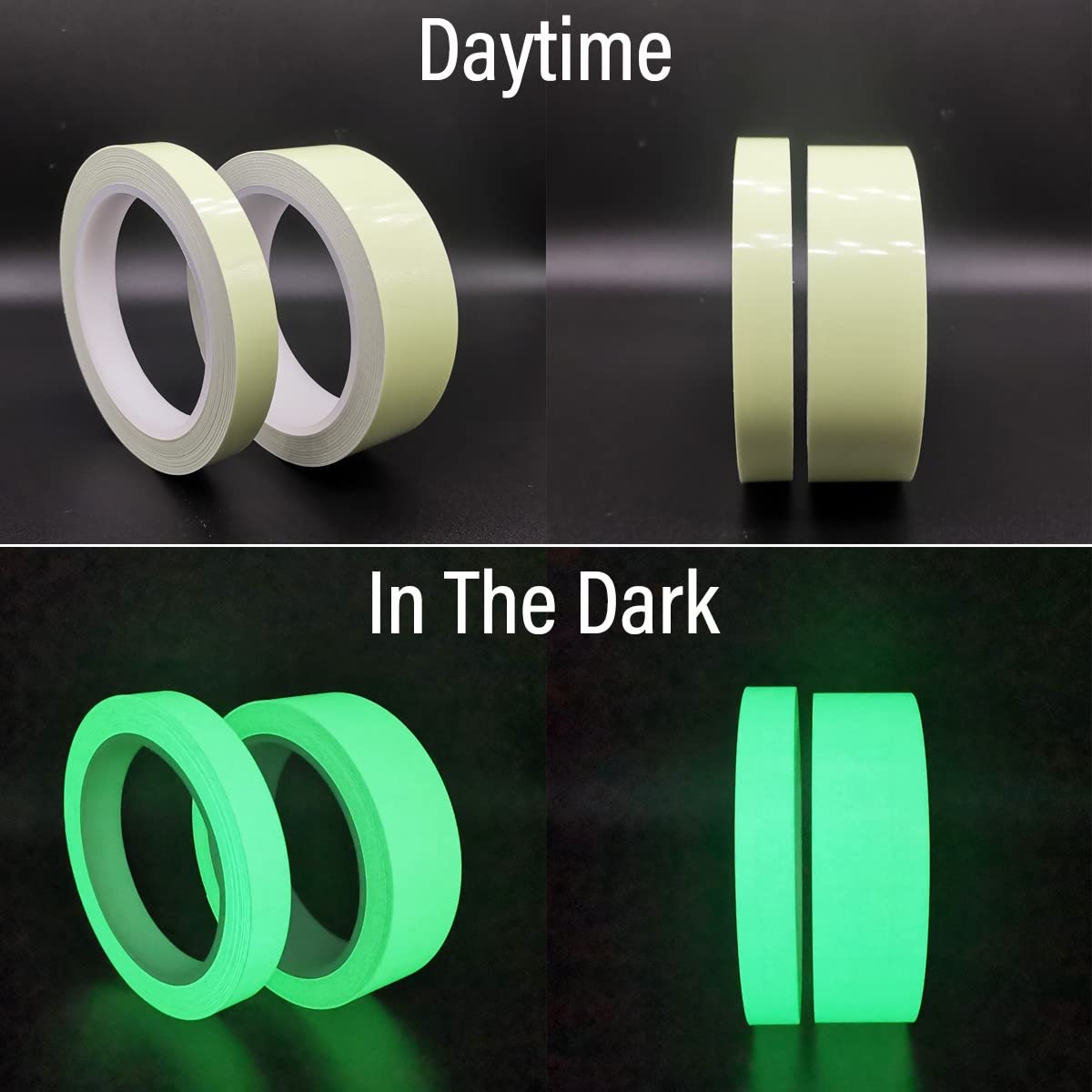 Glow in The Dark Tape, Waterproof Luminous Tape, 0.5'' x 33'