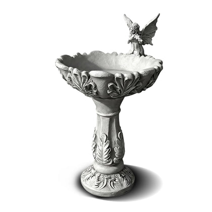 Angel Bird Bath for Outdoors, Garden Yard Patio Outdoor Bird Baths with Stable Base，22.4in Decorative Birdbath