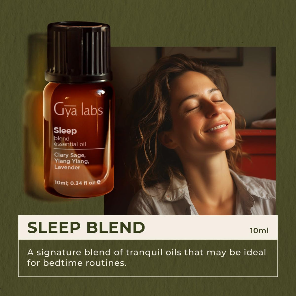 Sleep Essential Oil Blend - 100% Pure Natural Sleep Oil for Diffuser & Aromatherapy, Soothing, Bedtime and Self-Care