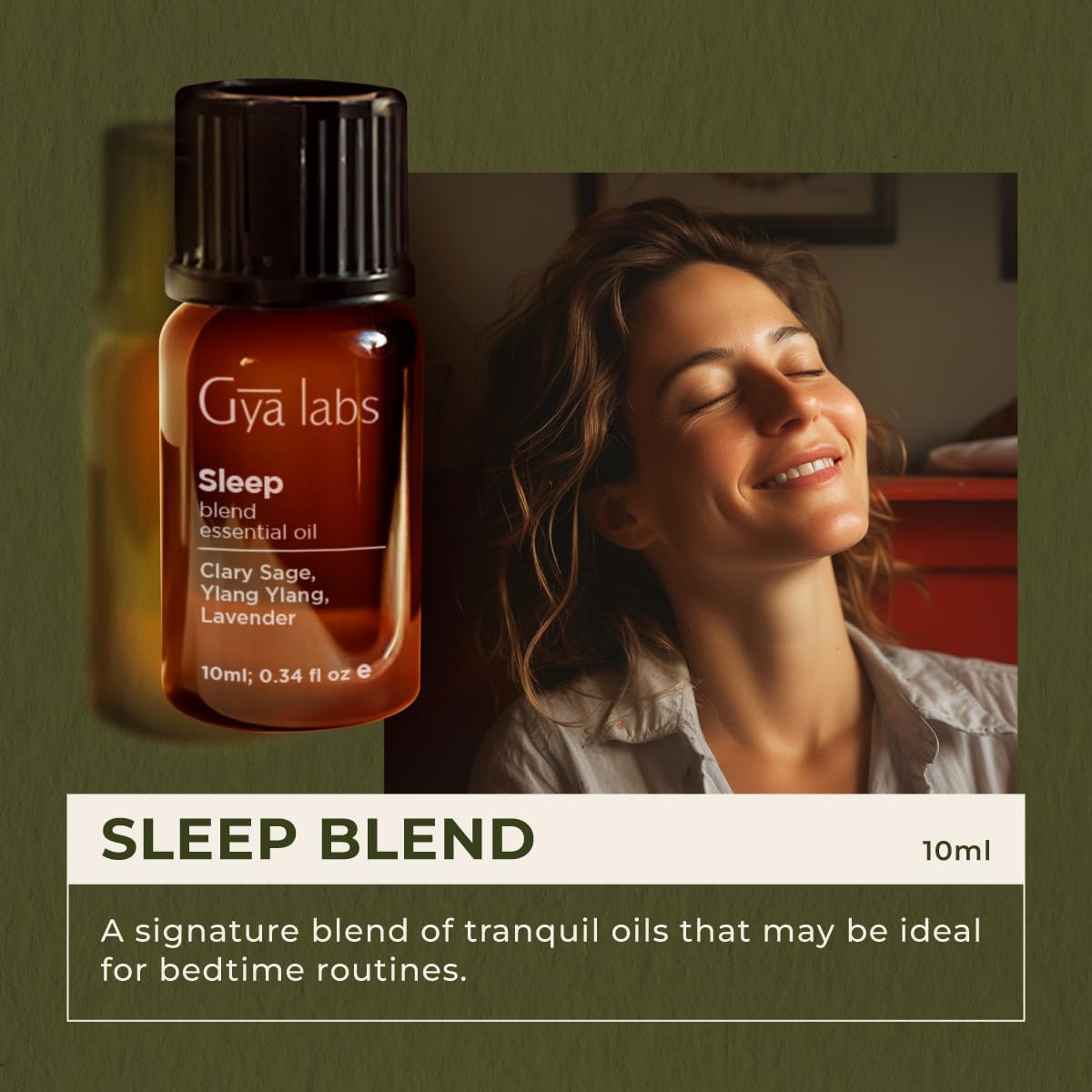 Sleep Essential Oil Blend - 100% Pure Natural Sleep Oil for Diffuser & Aromatherapy, Soothing, Bedtime and Self-Care