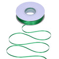 Green Double Faced Satin Ribbon 1/8 Inch Continuous 100 Yards