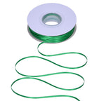 Green Double Faced Satin Ribbon 1/8 Inch Continuous 100 Yards