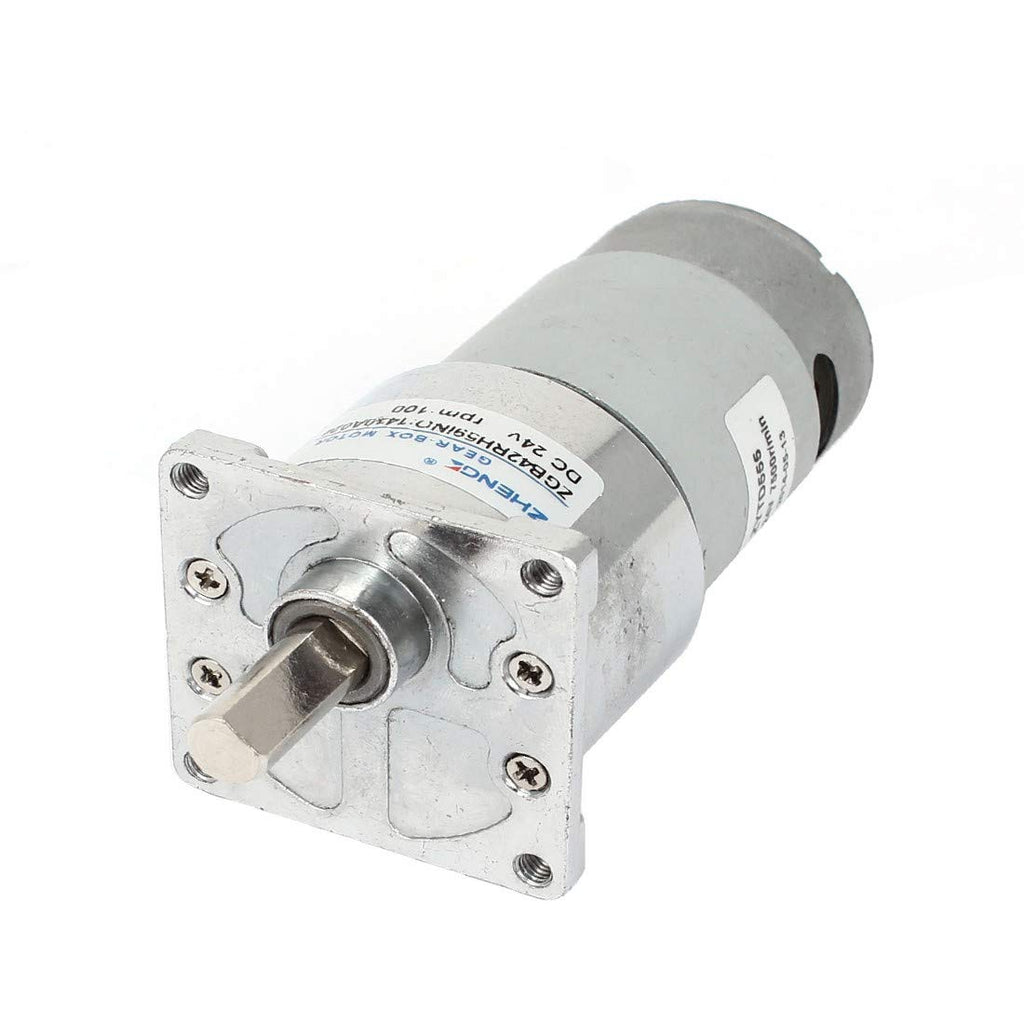 New Lon0167 DC 24V Featured 100 RPM 8mm reliable efficacy Shaft Dia High Torque DC Gear Box Motor(id:455 af b0 eb9)